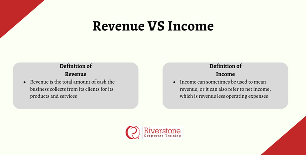Revenue VS Income