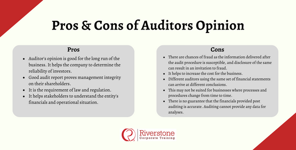 pros and cons of auditors opinion