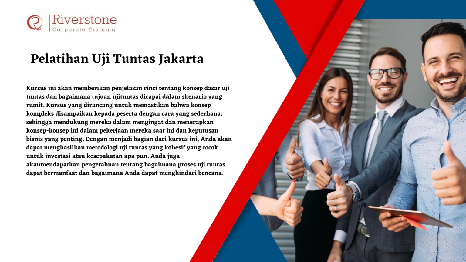 Pelatihan Uji Tuntas Jakarta - Riverstone