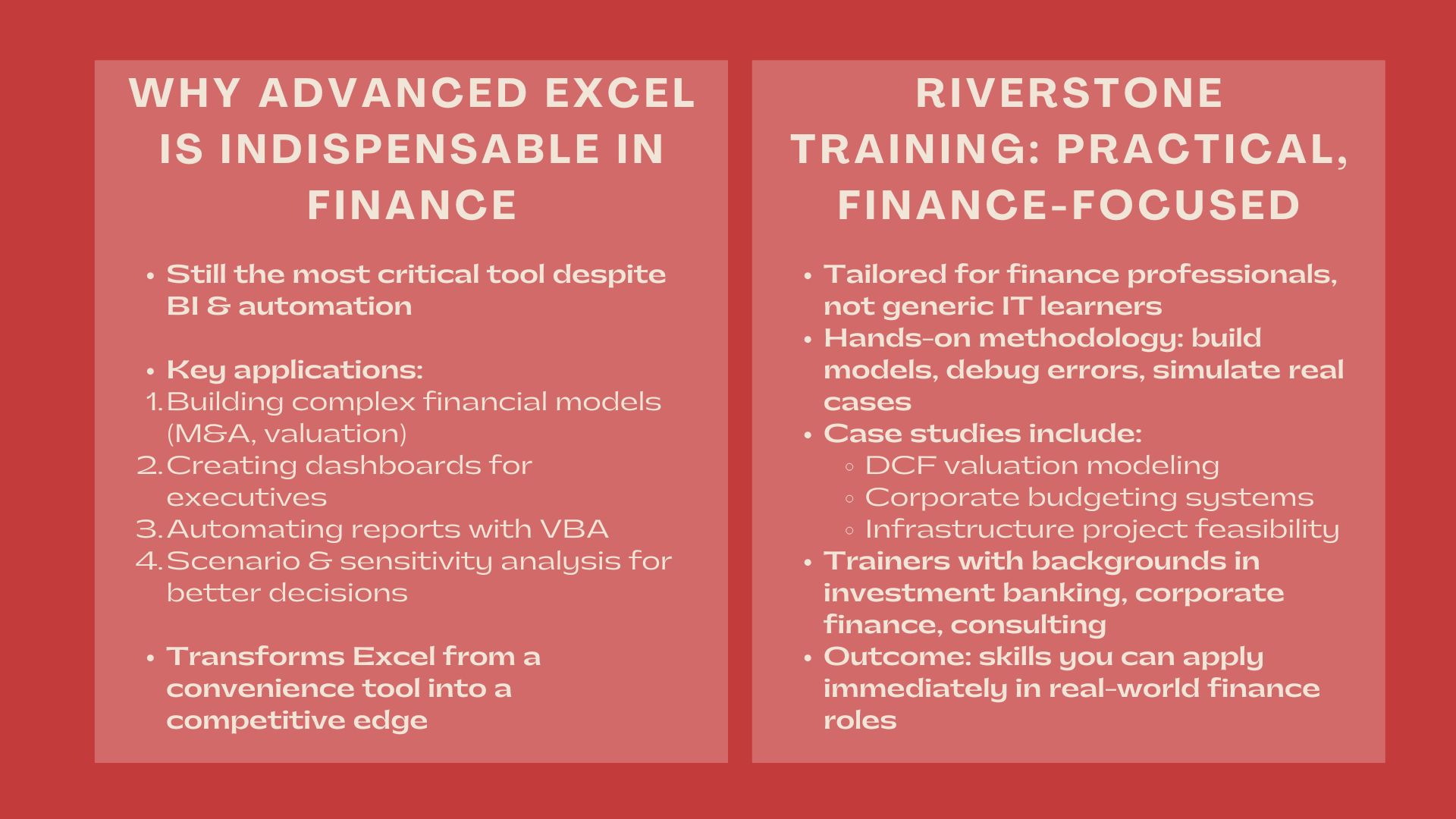 Best Advanced Excel for Finance in Jakarta
