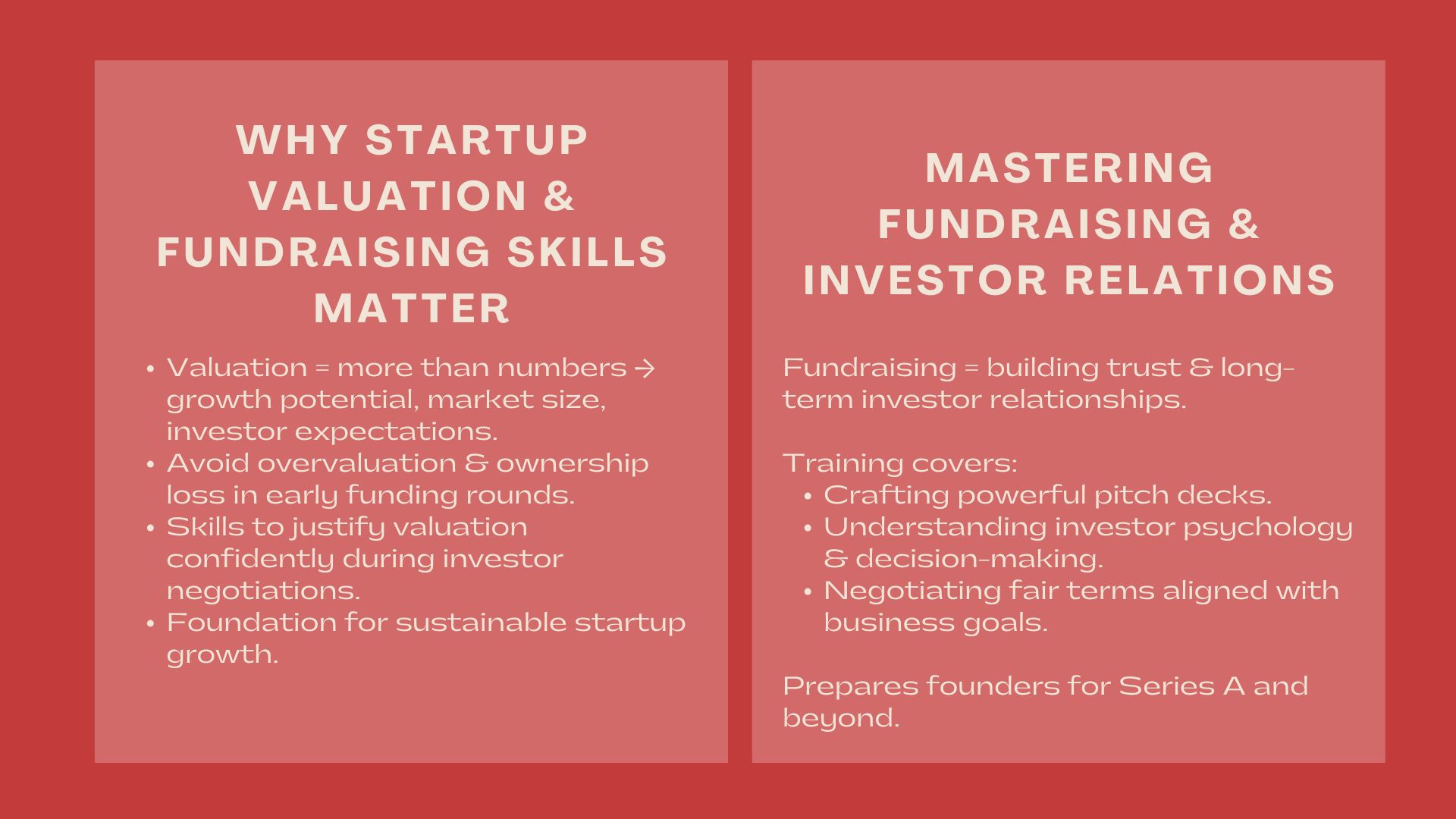 Famous Startup Valuation and Fundraising Masterclass in Singapore