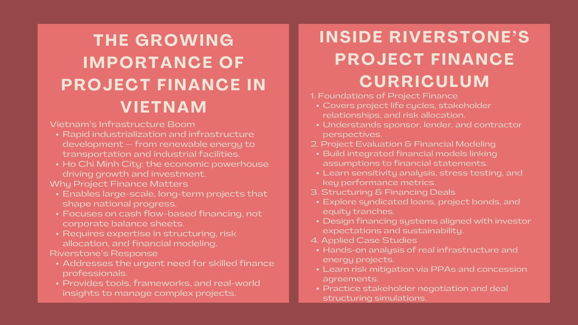 Top Project Finance Training Ho Chi Minh City