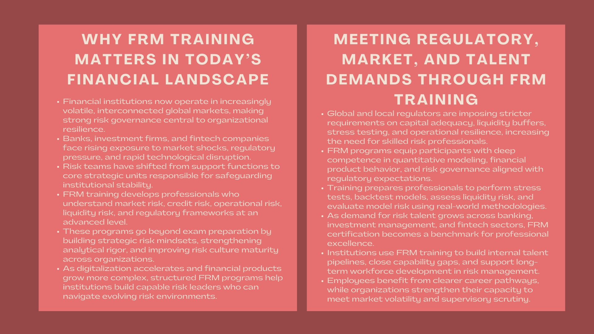 Certified FRM Program for Finance Teams