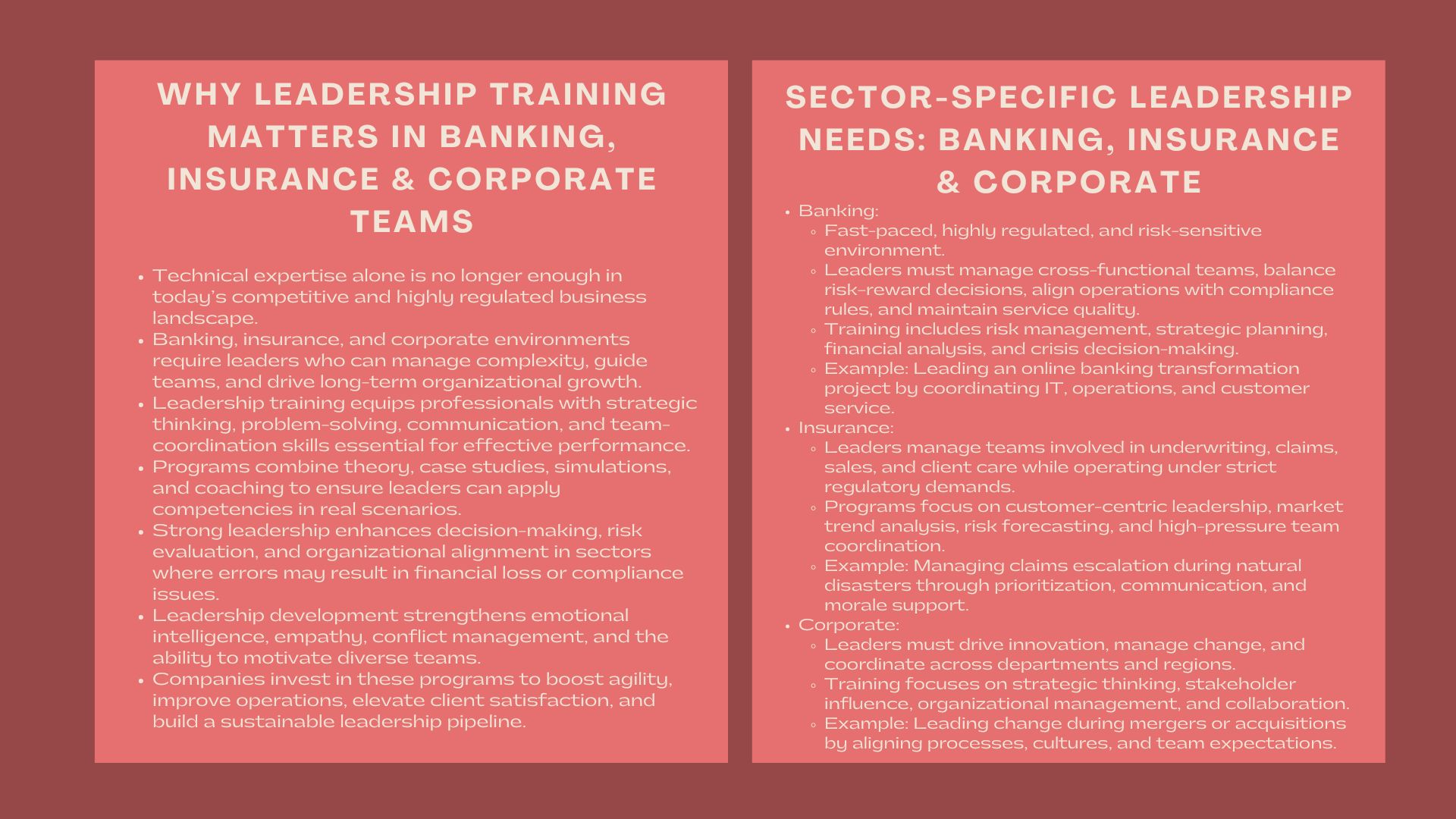 Professional Banking Leadership Certification