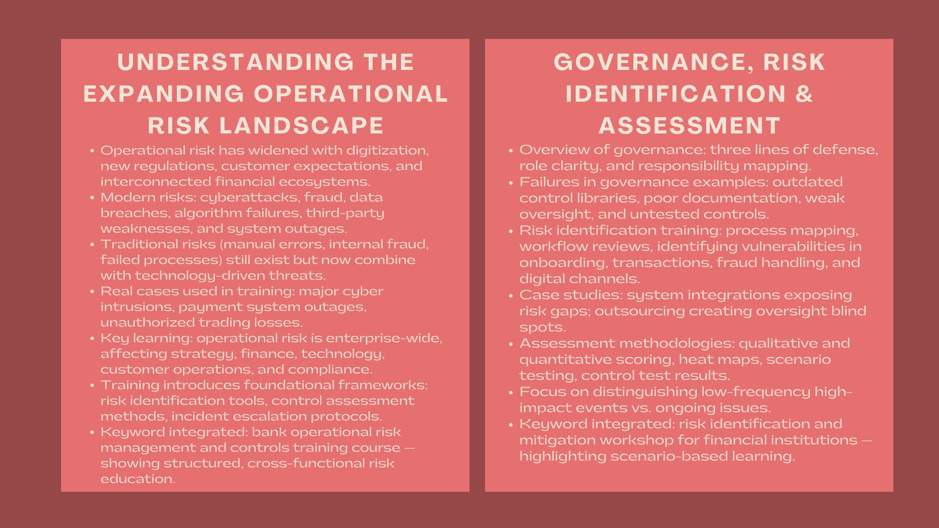 Certified Operational Risk Management