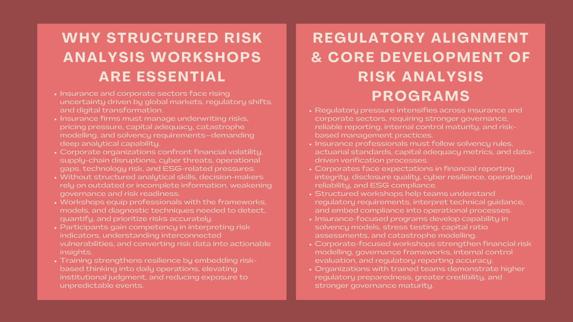 Certified Corporate Insurance Risk Training