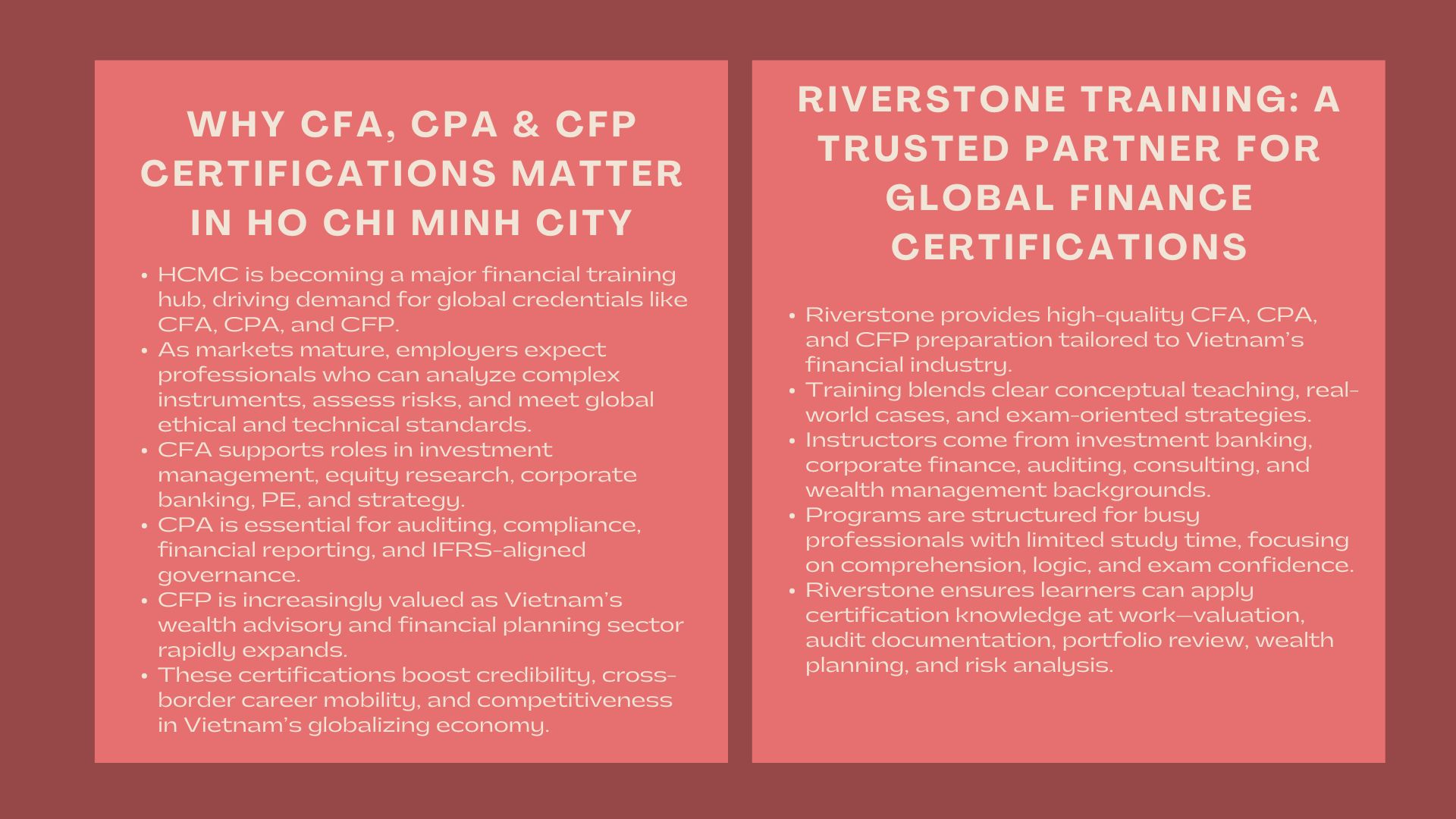 Advanced CFA CPA CFP Preparation