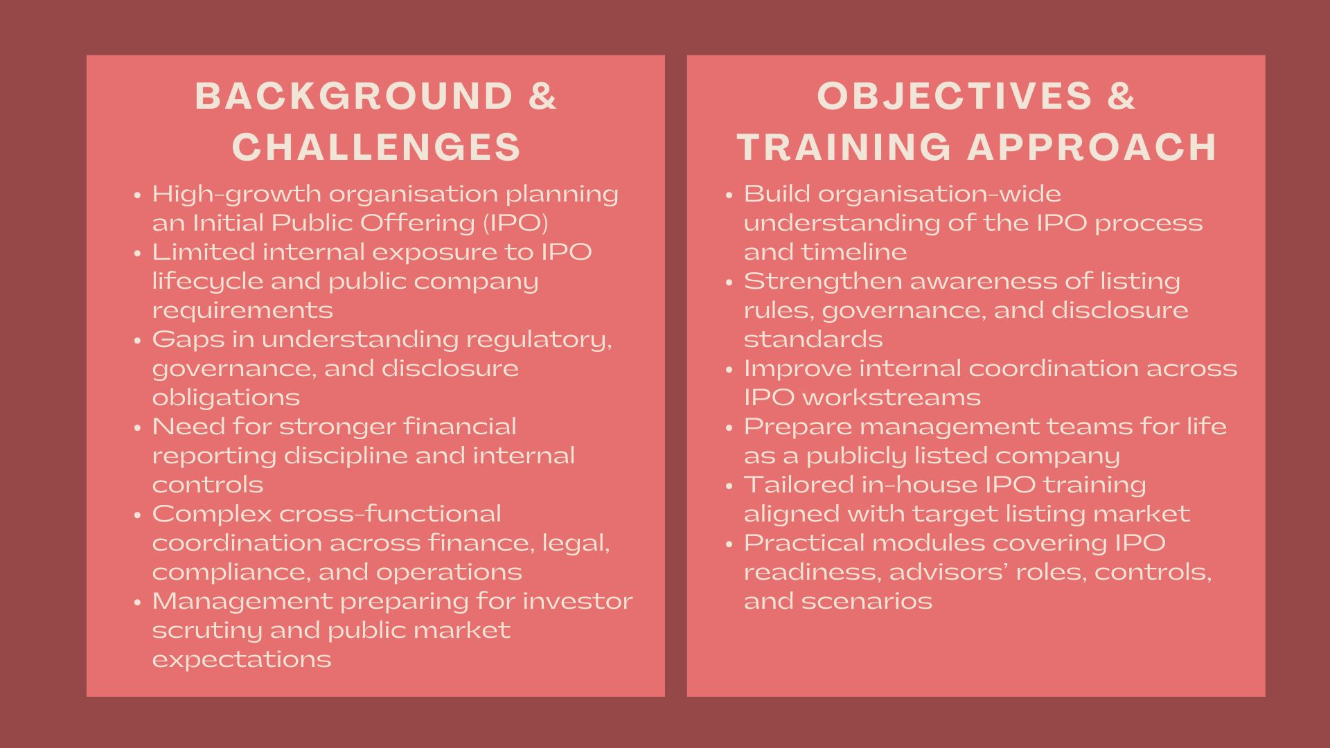 Case Study IPO In-House