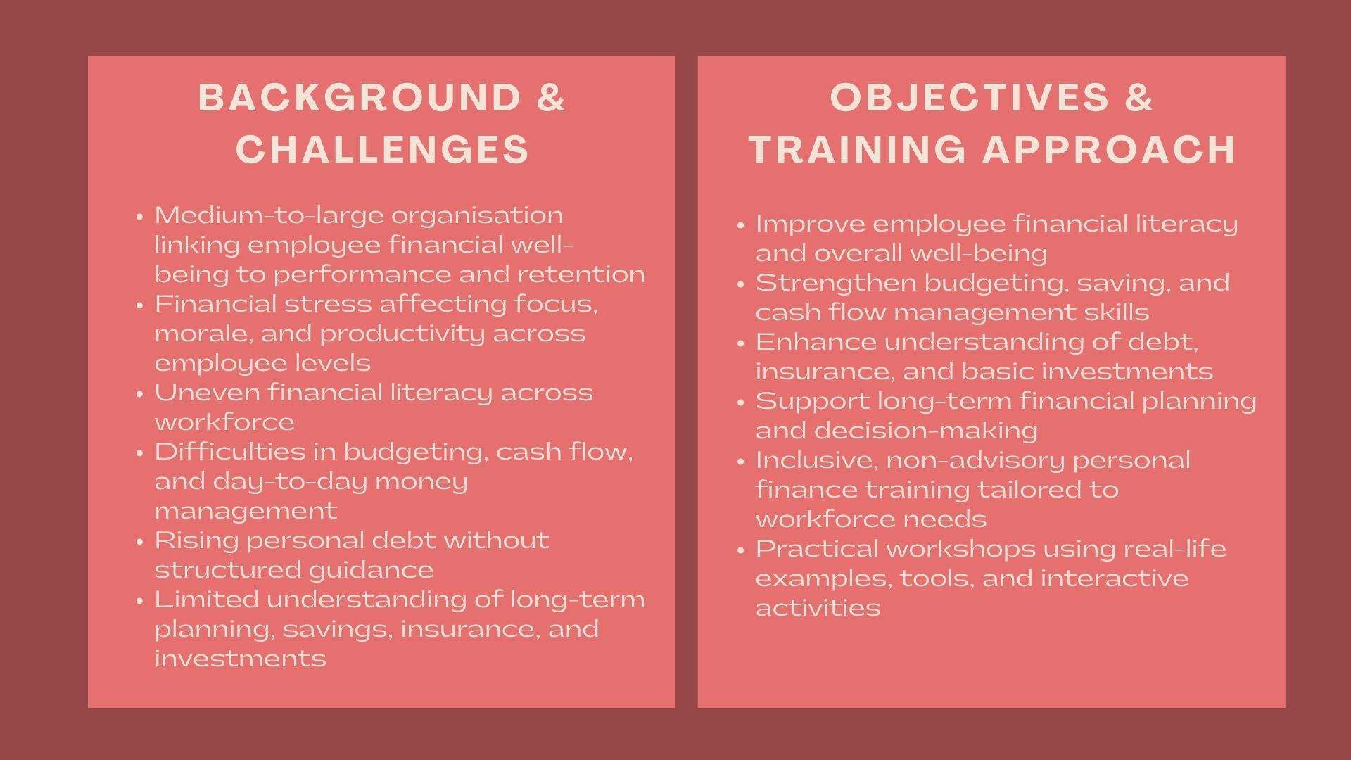 Case Study Personal Finance In-House