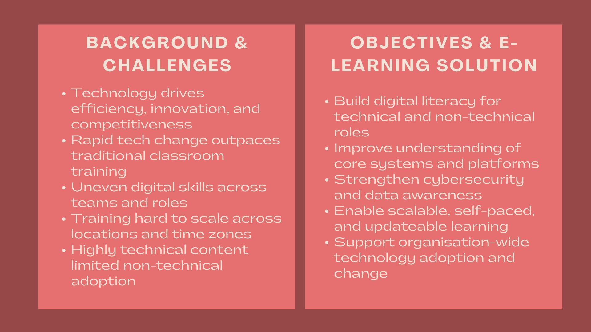 Case Study Technology E-Learning Services